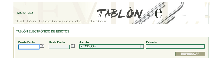 Tablón Electrónico de Edictos